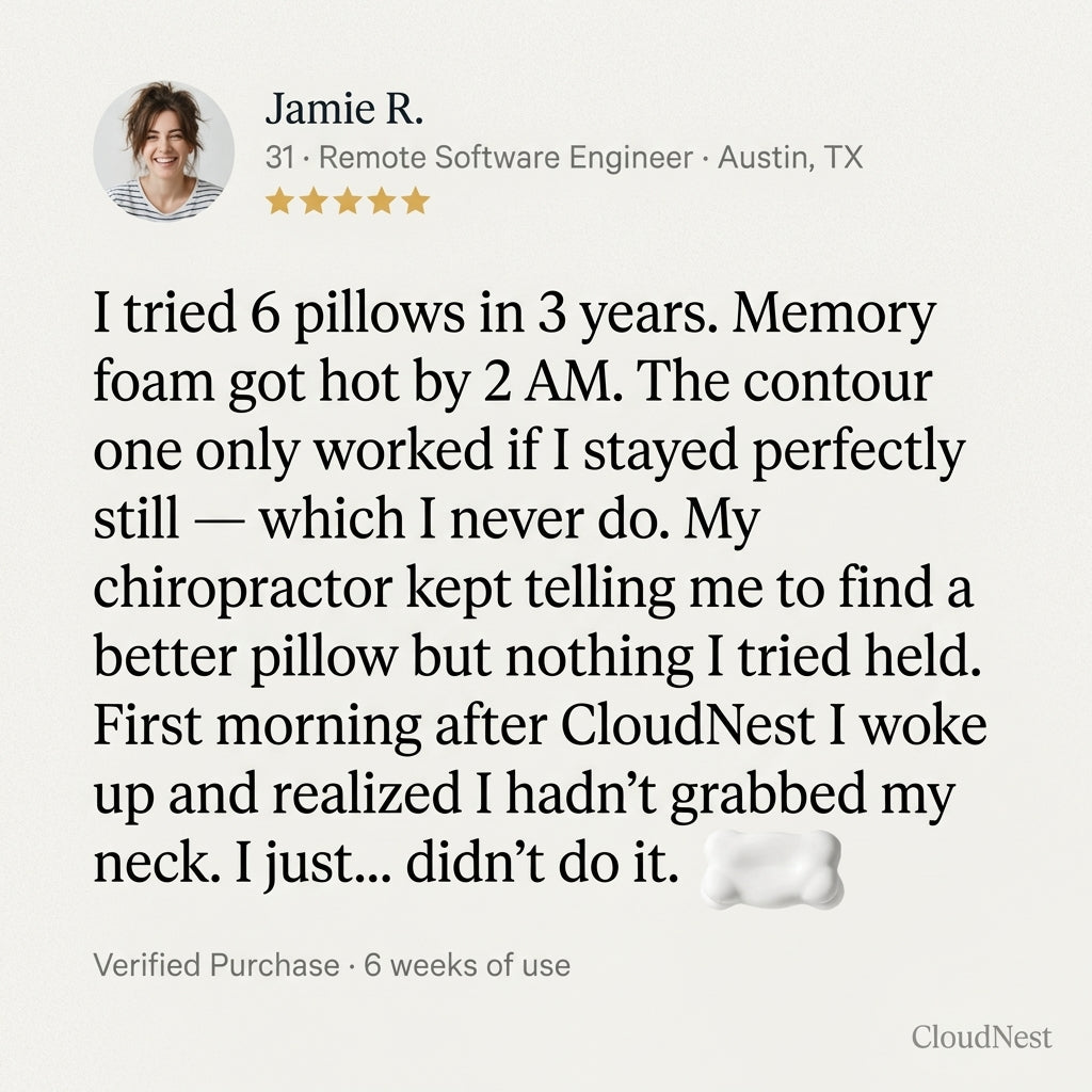 CloudNest™ Ergonomic Pillow