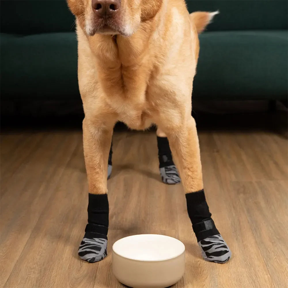 Premium Non-Slip Dog Socks for Hardwood Floors Extra-Thick Grip Can Effectively Prevent Licking Slipping and Protect Dog Paws