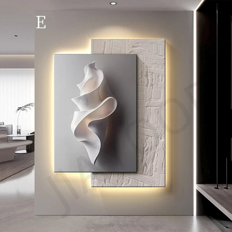 Modern LED Wall Lamps Minimalism Crystal Porcelain for Living Room Corridor Home Decoration Luster Hanging Painting Mural Light
