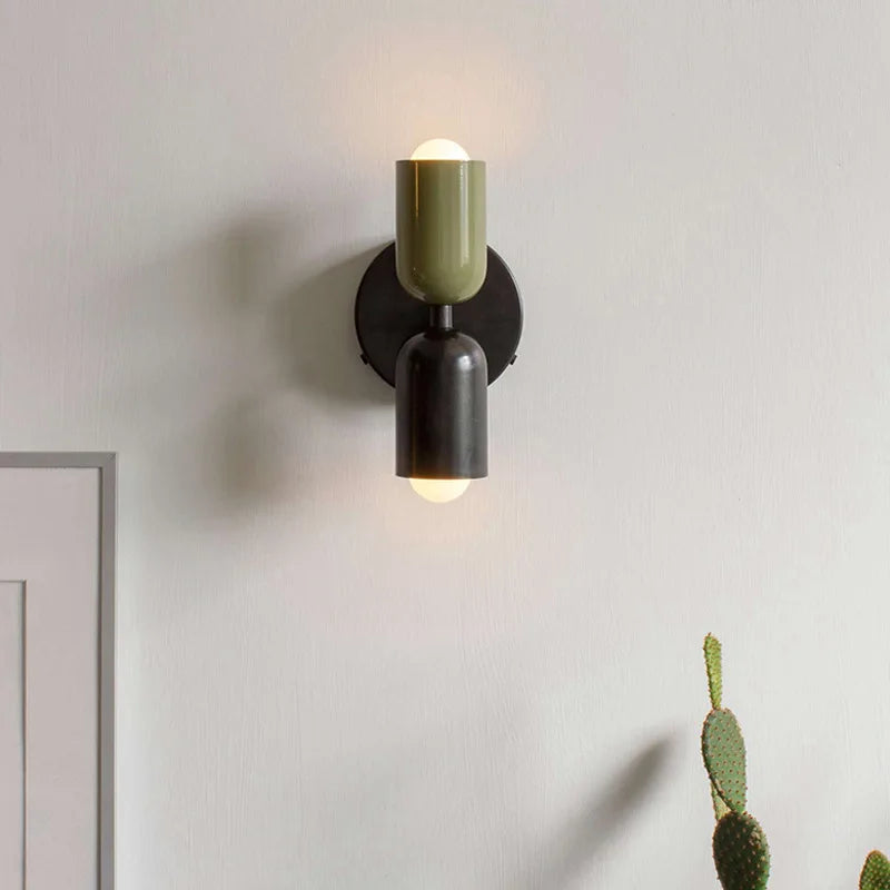 Nordic Wall Lamp LED Simple Macaron Wall Light Home Indoor Lights Bedroom Bedside Study Living Room Decoration Lighting Fixtures