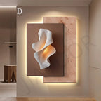 Modern LED Wall Lamps Minimalism Crystal Porcelain for Living Room Corridor Home Decoration Luster Hanging Painting Mural Light