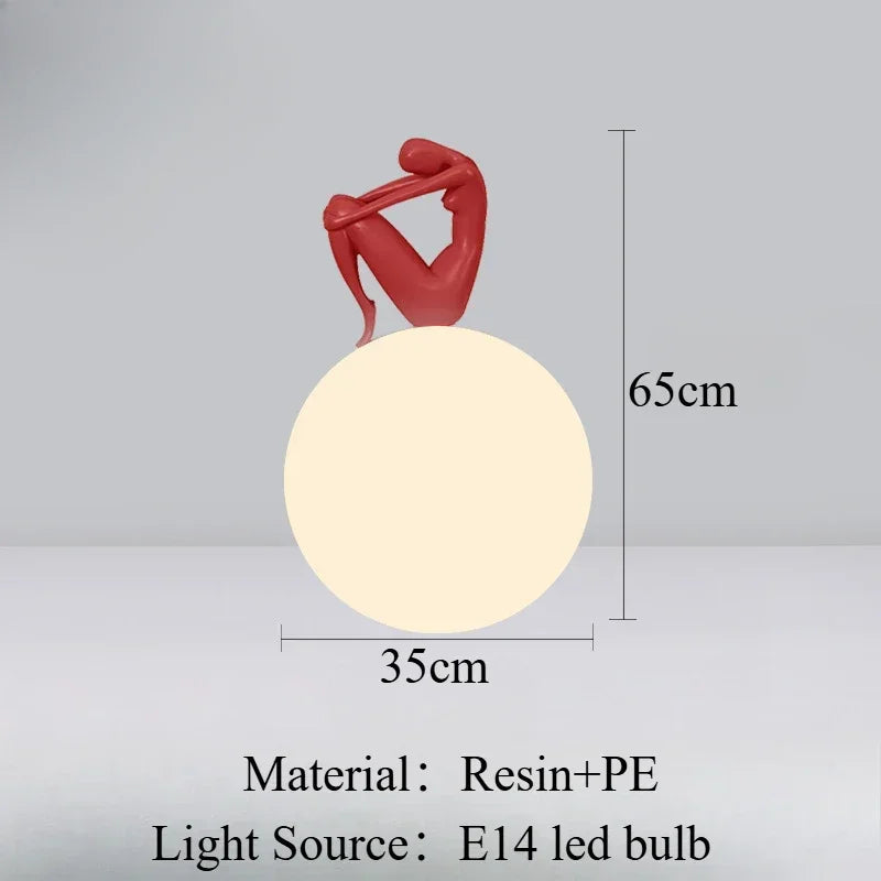 Abstract Humanoid Floor Lamp