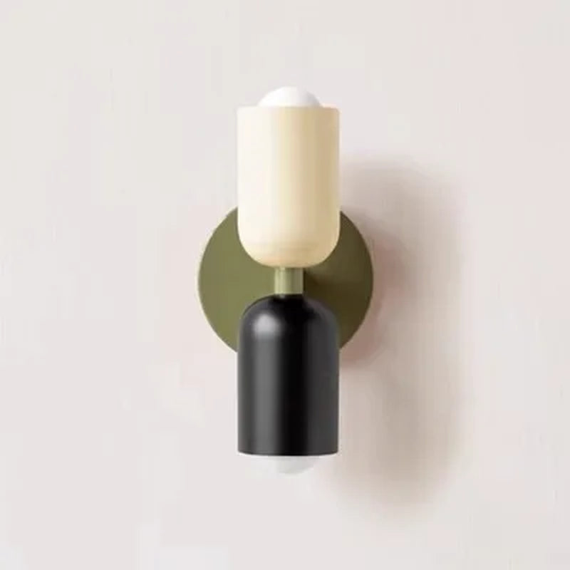 Nordic Wall Lamp LED Simple Macaron Wall Light Home Indoor Lights Bedroom Bedside Study Living Room Decoration Lighting Fixtures