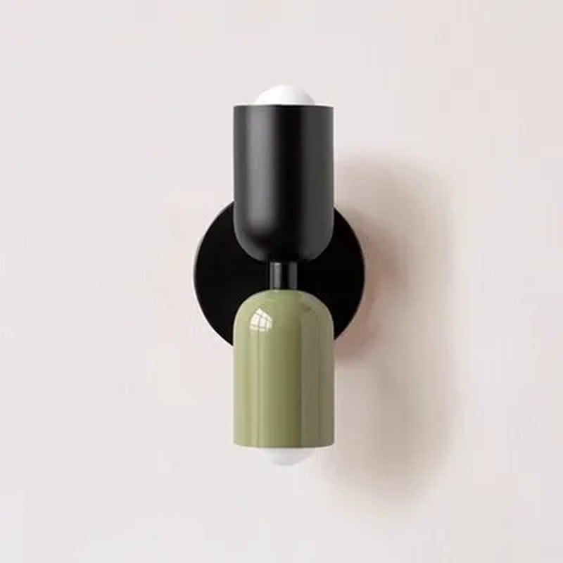 Nordic Wall Lamp LED Simple Macaron Wall Light Home Indoor Lights Bedroom Bedside Study Living Room Decoration Lighting Fixtures