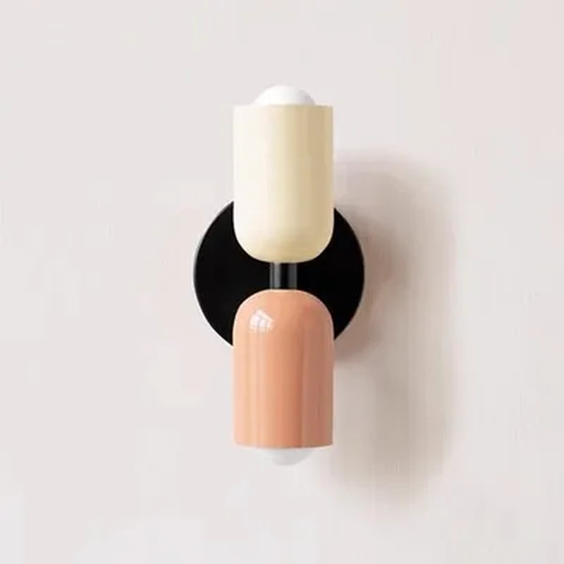 Nordic Wall Lamp LED Simple Macaron Wall Light Home Indoor Lights Bedroom Bedside Study Living Room Decoration Lighting Fixtures