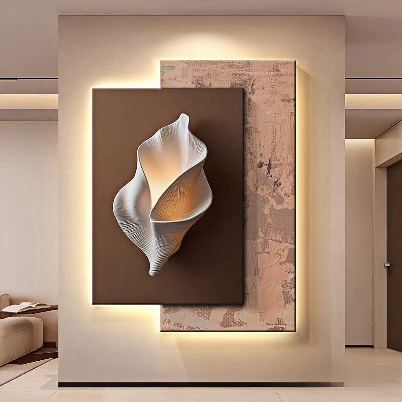 Modern LED Wall Lamps Minimalism Crystal Porcelain for Living Room Corridor Home Decoration Luster Hanging Painting Mural Light
