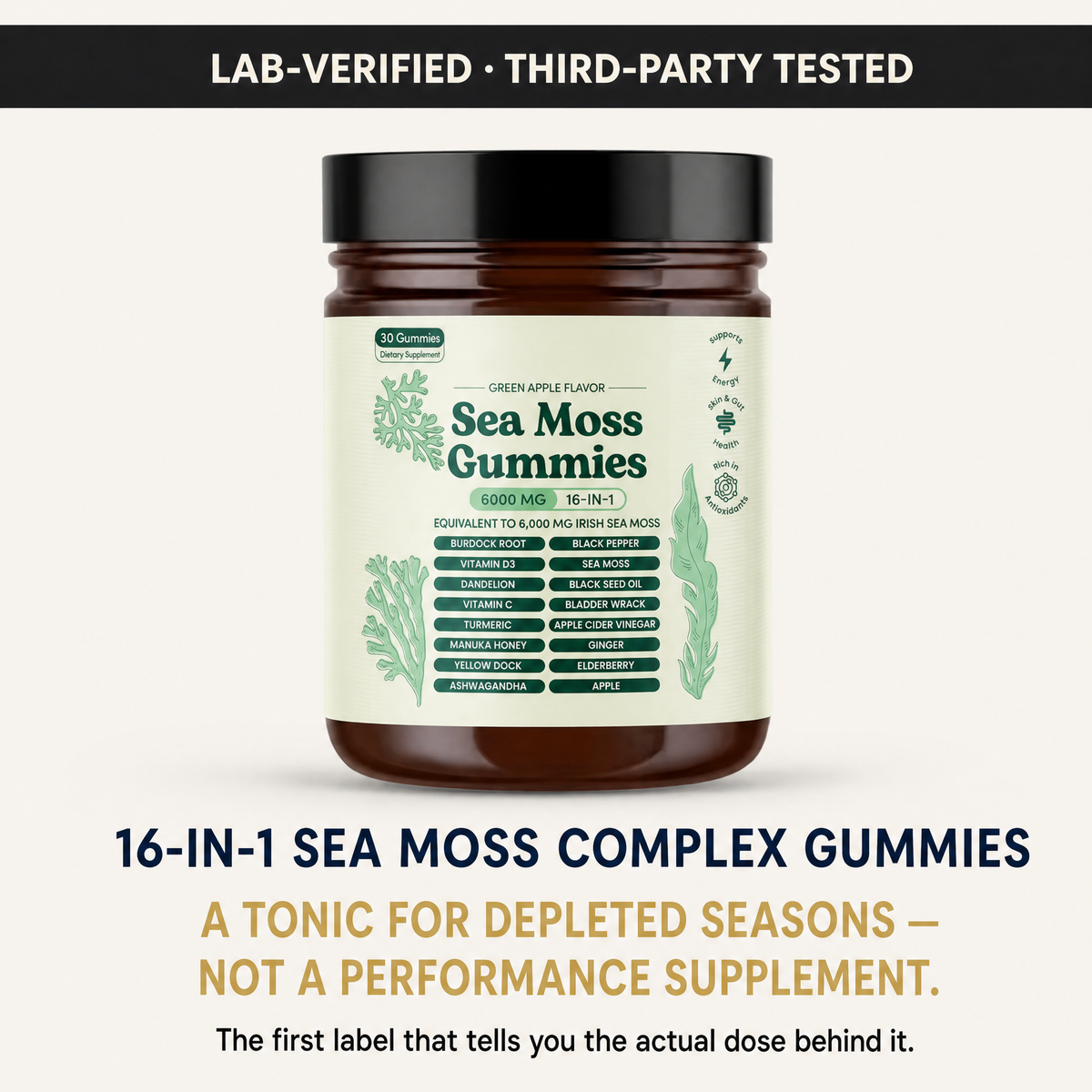 16-in-1 Sea Moss Complex Gummies